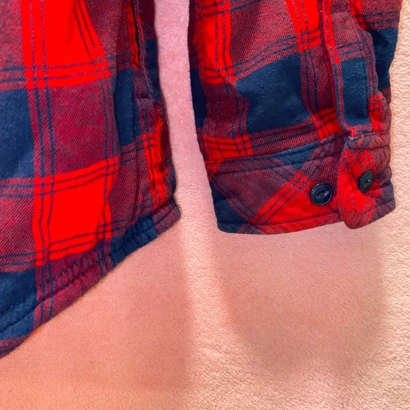 Boston Traders Shearling-lined Flannel Coat XXL Plus Fall Winter Cozy Warm Snow - Picture 11 of 16